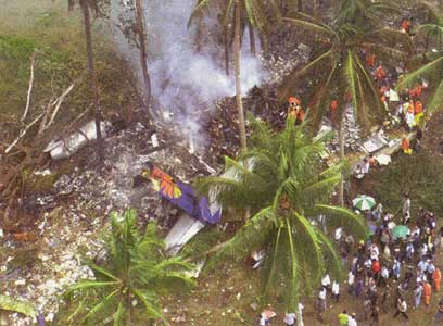 Accident d'un Boeing 737-2H4 d' Air Philippines - Davao, Philippines