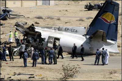 Kish Air Fokker F-50 plane crash - Sharjah, United Arab Emirates