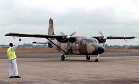 Aircraft similar to the one which crashed (Harbin Y-12)