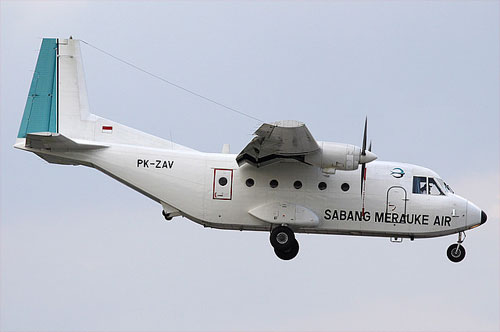 Aircraft similar to the one which crashed (Casa NC-212-200)