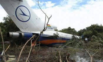 Accident d'un Boeing 727-259 de  Lloyd Aéreo Boliviano - LAB - Trinidad, Bolivie