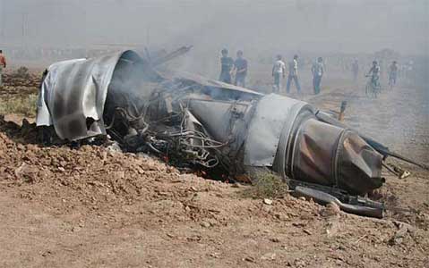 Iran Air Force Ilyushin IL-76MD plane crash - Vali Abad, Iran