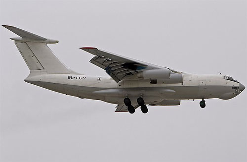 Aircraft similar to the one which crashed (Ilyushin IL-76T)
