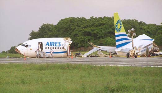Accident d'un Boeing 737-73V d' Aires - Ile de San Andrés, Colombie