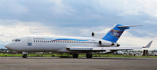 Aircraft similar to the one which crashed (Boeing 727-100)