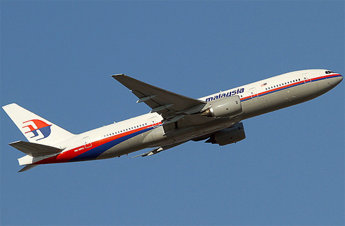 Aircraft similar to the one which crashed (Boeing 777-2H6ER)