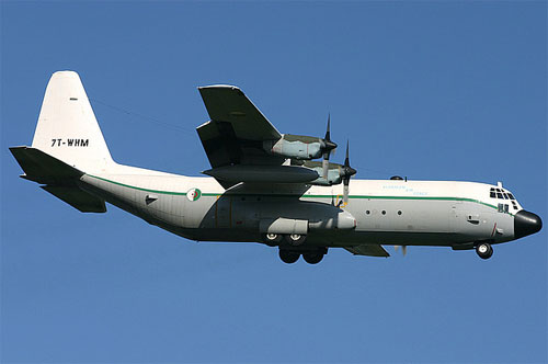 Aircraft similar to the one which crashed (Hercules C-130H)