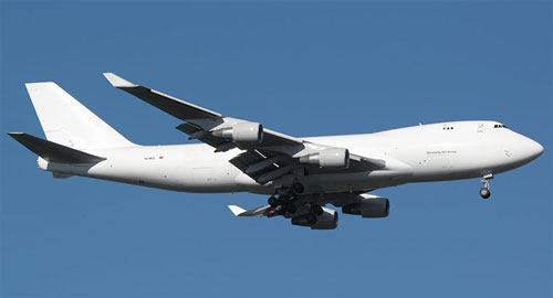Aircraft similar to the one which crashed (Boeing 747-412F)