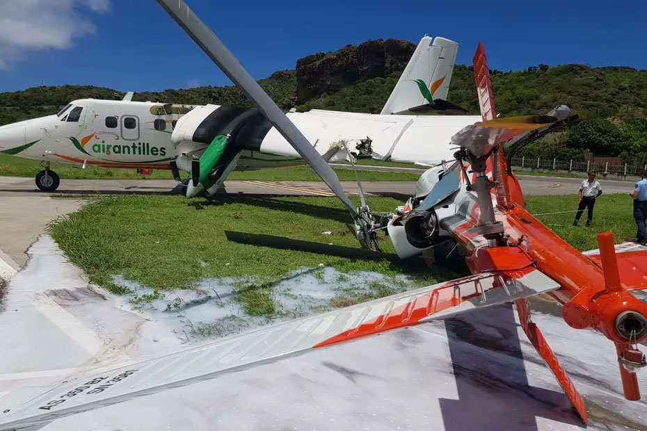 Accident d'un DHC-6 Twin Otter 400 d' Air Antilles Express - Saint-Barthélemy, France