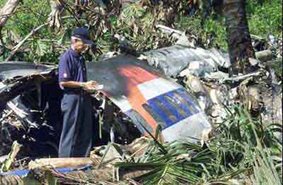 Photos of the Air Philippines Boeing 737 crash