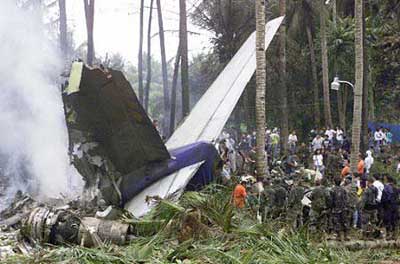Photos of the Air Philippines Boeing 737 crash