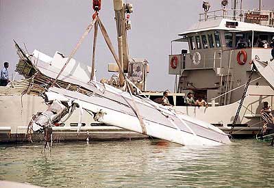 Photos du crash de l'Airbus A320 de Gulf Air