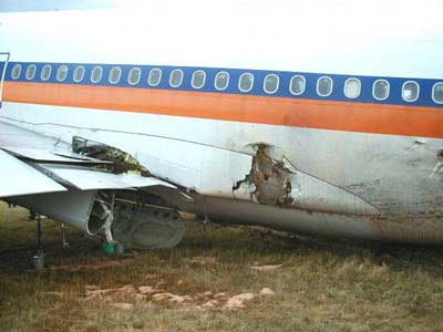 Photos of the Hapag Lloyd Airbus A310 crash