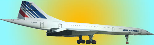 Aircraft similar to the one which crashed (Concorde)