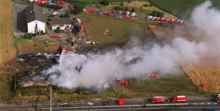 Air France Concorde plane crash - Paris, France