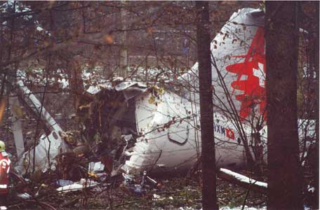 Accident d'un BAe 146-300 de  Crossair - Zurich, Suisse