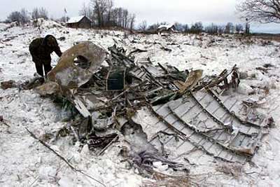 IRS Aero Ilyushin IL-18 plane crash - Zakharyino, Russia