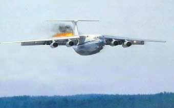 Aircraft similar to the one which crashed (Ilyushin IL-76TD)