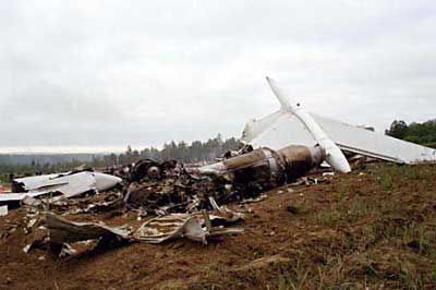Photos du crash du Tupolev 154M de Vladivostok Avia