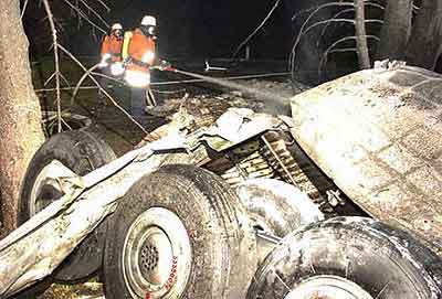 Photos du crash du Tupolev 154M de Bashkirian Airlines