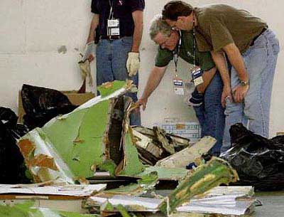 Photos du crash du Boeing 747 de China airlines