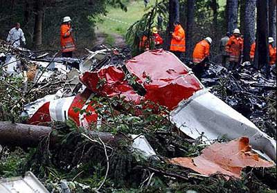 Photos of the DHL Boeing 757 freighter crash