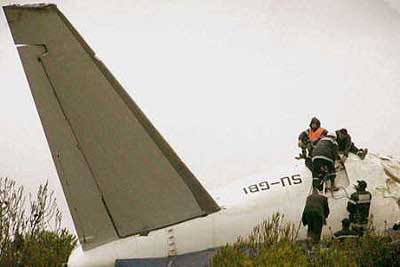 Photos du crash du Boeing 737 d'Egyptair