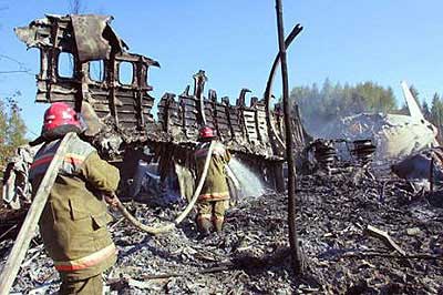 Photos of the Pulkovo Aviation Enterprises Ilyushin IL-86 crash