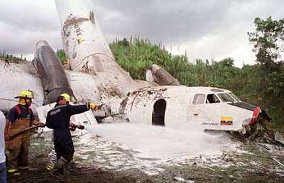Accident d'un Antonov AN-32A de  SELVA colombia - Popayán, Colombie