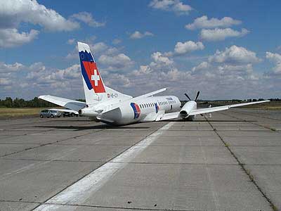 Accident d'un Saab 2000 de  Swiss International Air Lines - Werneuchen, Allemagne