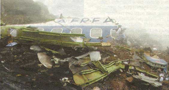 Photos du crash du Boeing 727 de TAME