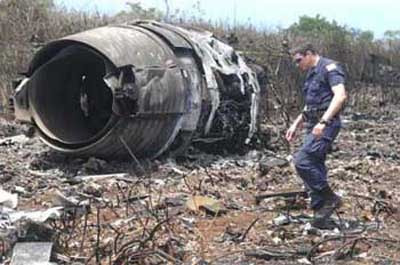 Photos du crash de l'Ilyushin IL-76TD d'Euro Asia Aviation