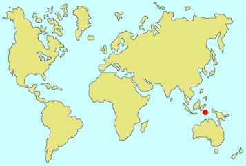 Baucau, East Timor (Red dot on map) Baucau, East Timor