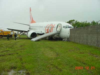 Accident d'un Boeing B737-76N de  Gol Transportes Aéreos - Navegantes, Brésil