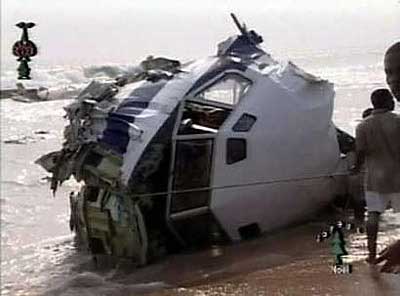 Photos du crash du Boeing 727 d'UTA Guinée