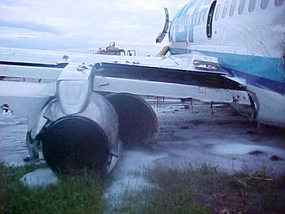 Photos du crash du Boeing 737 de VASP