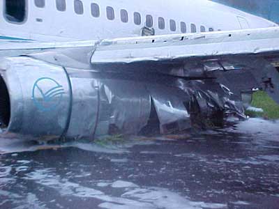Photos du crash du Boeing 737 de VASP