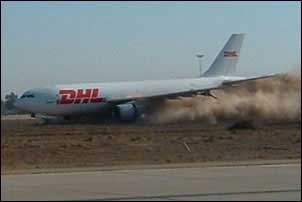 Photos of the DHL Cargo Airbus A300B4 freighter crash