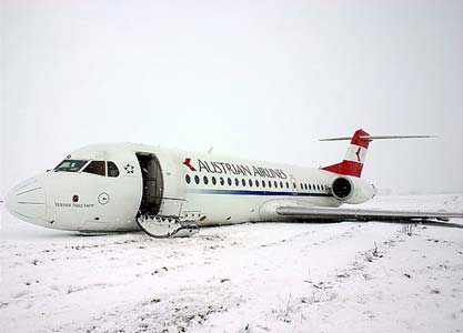 Accident d'un Fokker F-70 d' Austrian Airlines - Munich, Allemagne