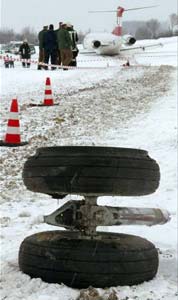 Photos of the Austrian Airlines Fokker F-70 crash