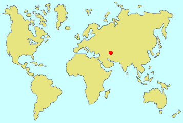 Baku, Azerbaijan (Red dot on map) Baku, Azerbaijan