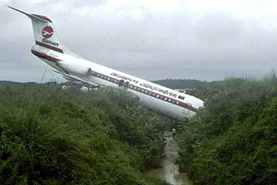 Accident d'un Fokker F-28  de  Biman Bangladesh - Sylhet, Bangladesh