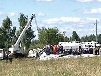 Photos du crash du Tupolev 154B2 de Siberia Airlines