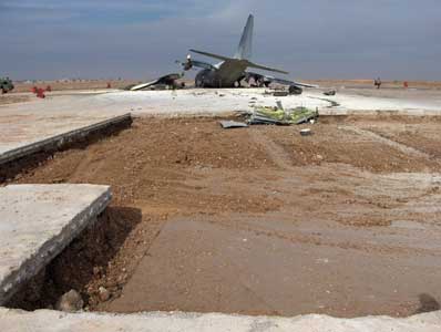 Photos du crash de l'Hercules C130 de la US Air Force