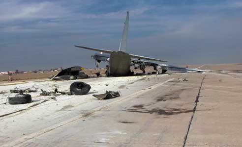 Photos du crash de l'Hercules C130 de la US Air Force