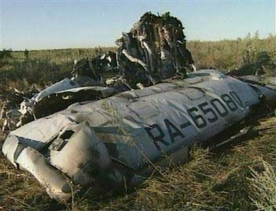 Photos du crash du Tupolev 134A de Volga-Aviaexpress