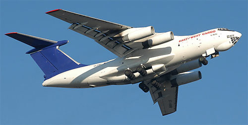 Aircraft similar to the one which crashed (Ilyushin IL-76TD)