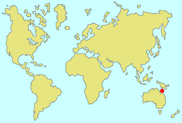 Iron Range, Australia (Red dot on map) Iron Range, Australia