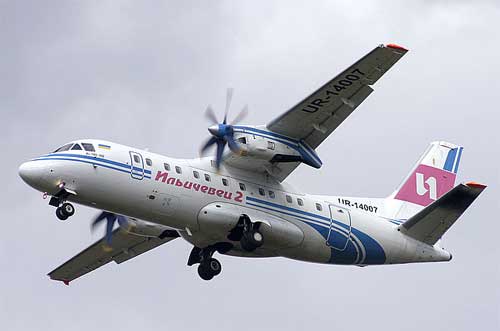 Aircraft similar to the one which crashed (Antonov AN-140-100)
