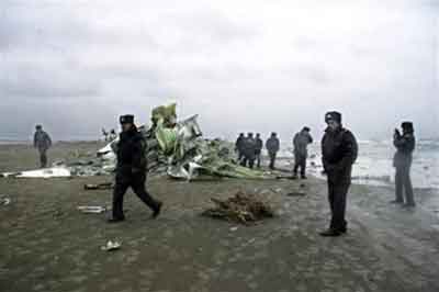 Photos du crash de l'Antonov 140 d'Azerbaijan Airlines